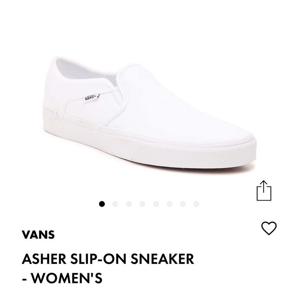 New w/ Tags - Women’s Asher Canvas Vans - Size 9.5